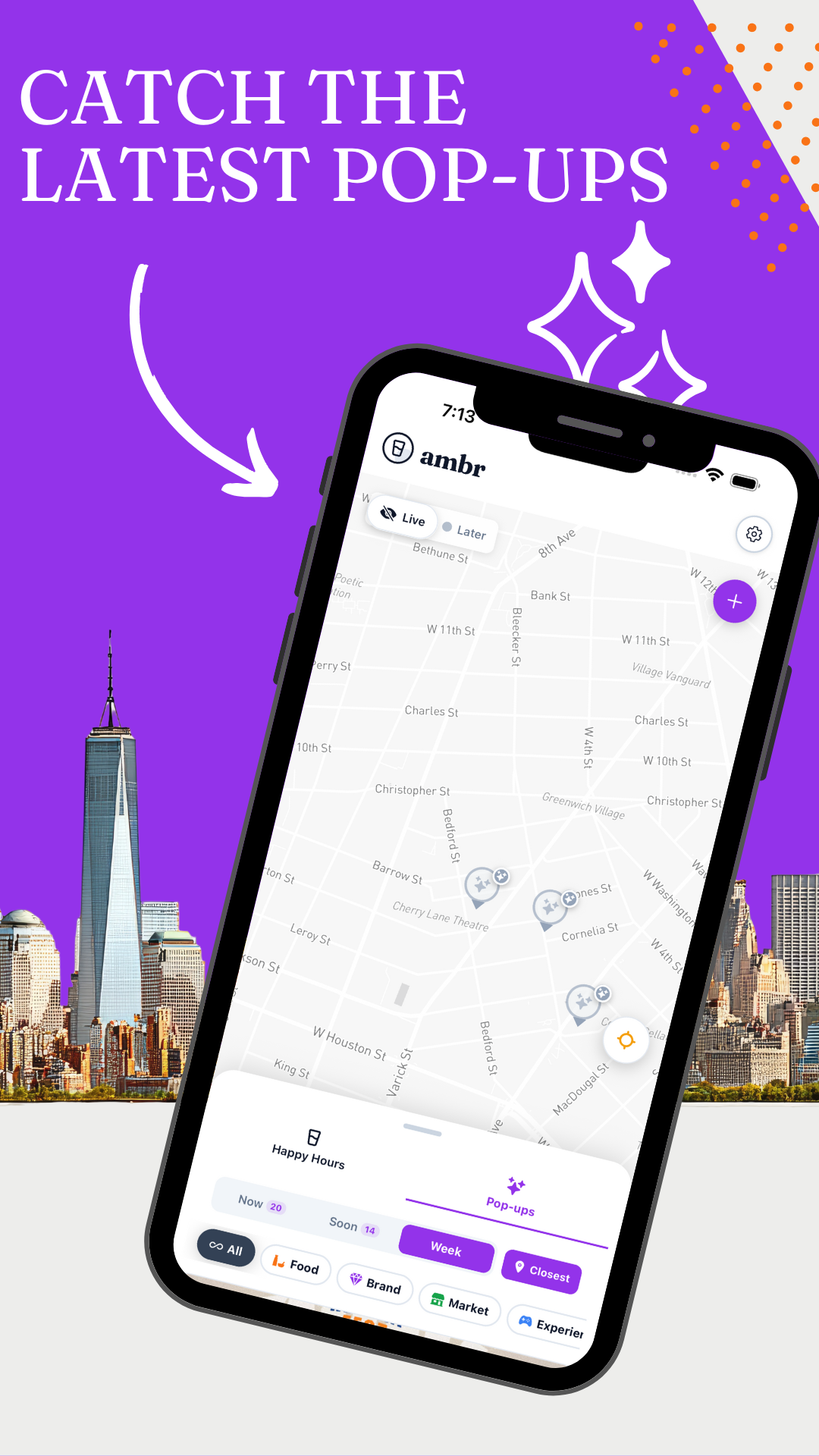 Discover pop-up events